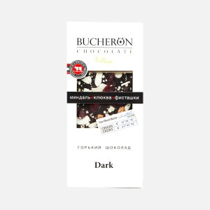 Шоколад Бушерон Вилладж горький с миндалем/клюк/фисташ 85г