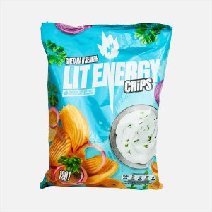 Чипсы Лит Энерджи со вкус сметаны/зелени 120г