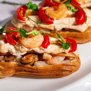 Закуска фуршетная Эклер с морепродуктами вес