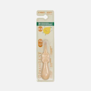 Зубная щетка Президент 0-4 мягкая детская 4 мил