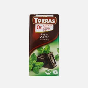 Шоколад Торрас Классик Лайн темный с листиками мяты без/сах 75г