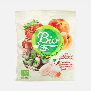 Карамель Лайкинг Био с начинкой из итальянских фруктов 90г