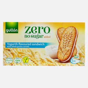 Печенье Гуллон двойное цельнозер хлопья/йогуртов начинка б/сах 220г