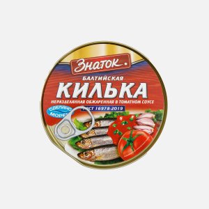 Килька Знаток балтийская обжаренная ж/б/кл 240г