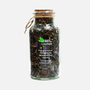 Чай Бифрутби Сокочай зелен ананас/василек/карамель 115г