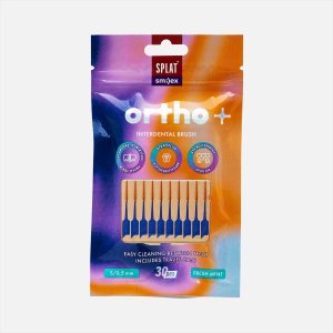Ершик Сплат Смайлекс Орто+ межзубн со вкус мяты S мягкий 30шт