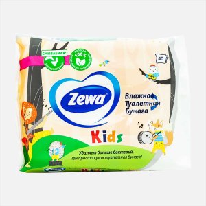 Бумага туалетная Зева Кидс влажная детская 40шт
