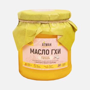 Масло Атман ГХИ ароматное с чесноком 99% 150г