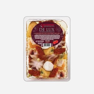 Коктейль Два капитана Де Люкс из морепродуктов масло/томаты 250г
