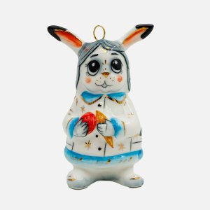 Украшение елоч Лефортовский фарфор Лапочка дочка малая фарфор 4,2х6х9