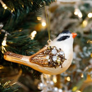 Украшение елочное Холидей Классик Корольковая пеночка стек11,5х6,5х7