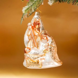 Украшение елочХолидей КлассикСвятое семейство в зол одежд стек9х5х12,5