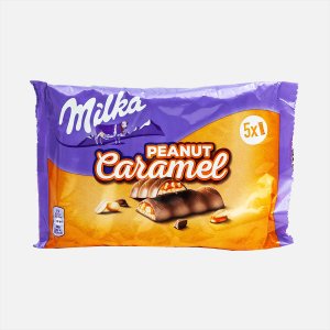 Батончик Милка шоколадный с карамелью 185г