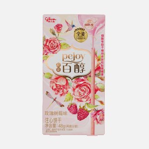 Палочки Глико Поки бисквит со вкус малины и розы 48г