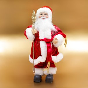 Игрушка интерьерная Дед Мороз L17 W12 H32/30см текстиль