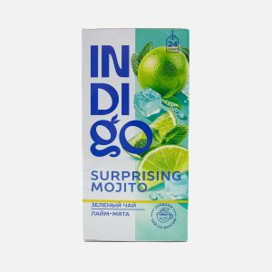 Чай Индиго Сюрпрайзинг мохито зеленый 24пак 36г