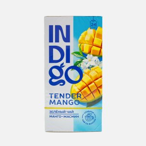 Чай Индиго Тендер манго зеленый 24пак 38,4г