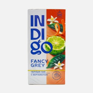 Чай Индиго Фэнси грей черный 24пак 40,8г