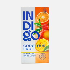 Чай Индиго Годжес фрут черный 24пак 40,8г