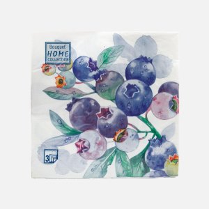 Салфетки Хоум Коллекшн Классик Черника бум33*33см3сл20лис