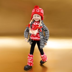 Игрушка интерьерная Эльф L18 W7 H50/25см текстиль