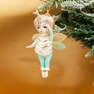 Украшение елочное Фея L7 W4 H11,5см стекло