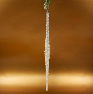 Украшение елочное Сосулька L2 W2 H20см стекло 805797