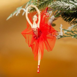 Украшение елочное подвесноеБалерина L13,5 W3 H13см полимер 811267