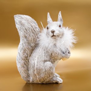 Фигурка декоративная Белка L15 W9 H19см полимер