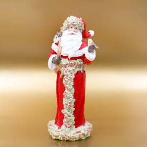 Фигурка декоративная Дед Мороз L10,5 W10,5 H27см полимер