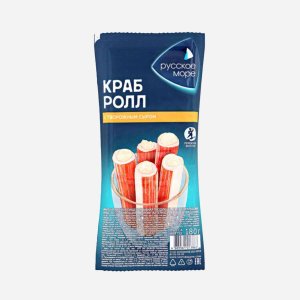 Крабовые палочки Русское море Краб-ролл с сыром имит охл 50г