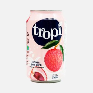 Напиток Тропи со вкусом личи сокосодержащий ж/б 330мл