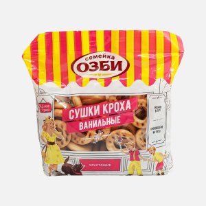 Сушки Семейка Озби Кроха с ванилью пл/уп 200г