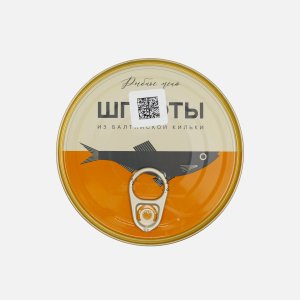 Шпроты Рыбное меню из балтийской кильки в масле ж/б/кл 160г
