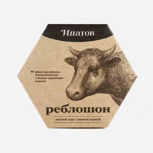 Сыр Ипатов Реблошон с мытой коркой мягкий 55% к/к 150г