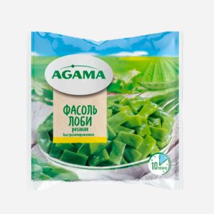 Фасоль Агама лоби резаная с/м 400г