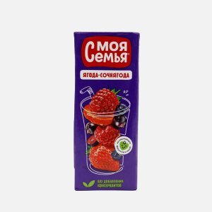 Напиток Моя Семья Ягода-Сочнягода сокосодержащий 0,2л