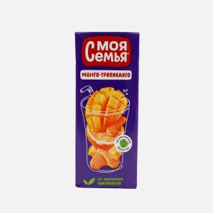 Напиток Моя Семья Манго-Тропиканго сокосодержащий 0,2л