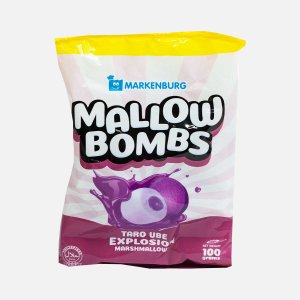 Зефир Маркенбург Мэллоу бомбс с начинкой со вкусом Таро Убэ 100г