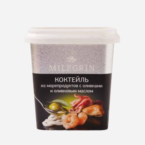 Коктейль Милегрин из морепродуктов с оливками/в олив масле пл/б 270г