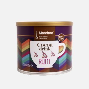 Горячий шоколад Мархок со вкусом рома темный ж/б 230г