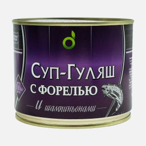 Cуп-гуляш Экофуд с форелью с шампиньонами ж/б 530г