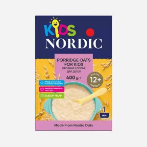 Хлопья Нордик овсяные для детей 400г