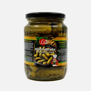 Корнишоны ЛоЗато целые 3-6см маринованные ст/б 720мл