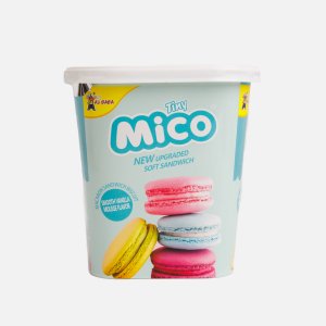 Печенье Тини Мико Макарун/Сэндвич со вкусом ванильного мусса 88г