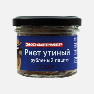Риет Экофермер утиный ст/б 100г