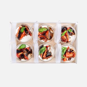 Набор фуршетный Закуска Сливочная страчателла/черри/бальзамик 65г*6шт