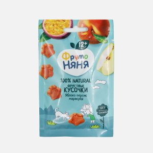 Фруктовые кусочки ФрутоНяня яблоко/персик/маракуйя 15г