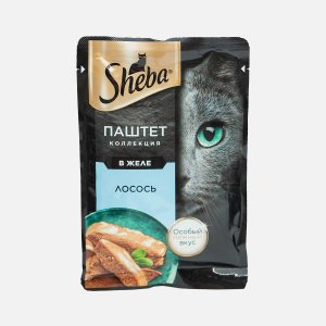 Корм Шеба Паштет коллекция Лосось в желе пауч 75г