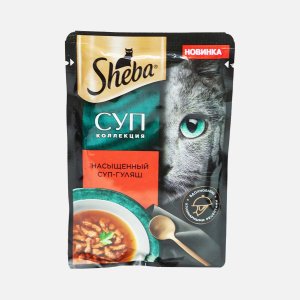 Корм Шеба Суп коллекция Насыщенный суп-гуляш с говядиной пауч 70г